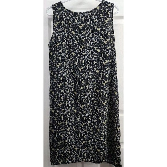 Habitat Clothes To Live In Black And Gold Floral Tank Dress Shark Hem Size Small - Picture 4 of 12